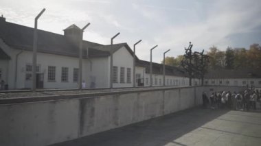 30 Ekim 2022. Almanya. Dachau. Toplama kampı anıtı. Dachau Nazi toplama kampı. İkinci Dünya Savaşı. Ölüm toplama kampı. Tarihi mekan ve müze. Bavyera 'da. Almanya.. 