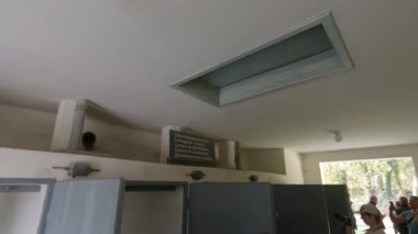 30 Ekim 2022. Almanya. Dachau. Toplama kampı anıtı. Dachau Nazi toplama kampı. İkinci Dünya Savaşı. Ölüm toplama kampı. Tarihi mekan ve müze. Bavyera 'da. Almanya.. 