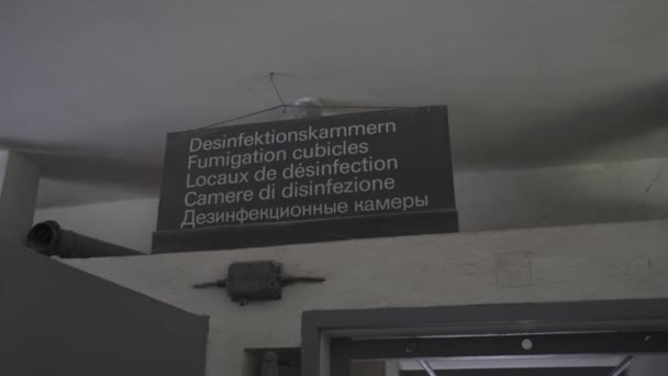 2022年10月30日 集中营的纪念地点 达豪纳粹集中营第二次世界大战 死亡集中营 历史遗迹和博物馆 巴伐利亚Deutschland — 图库视频影像