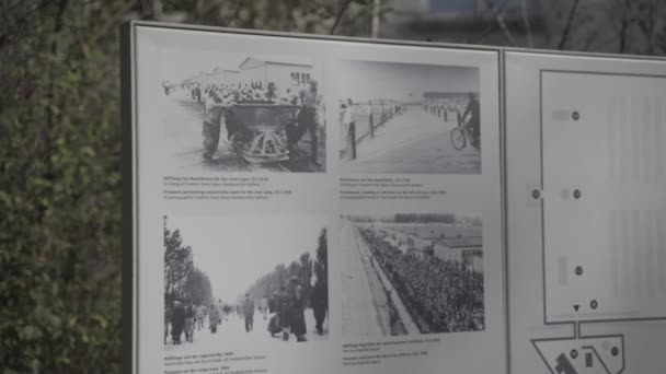 Oktober 2022 Duitsland Ben Dachau Concentratiekamp Herdenkingsplaats Dachau Nazi Concentratiekamp — Stockvideo