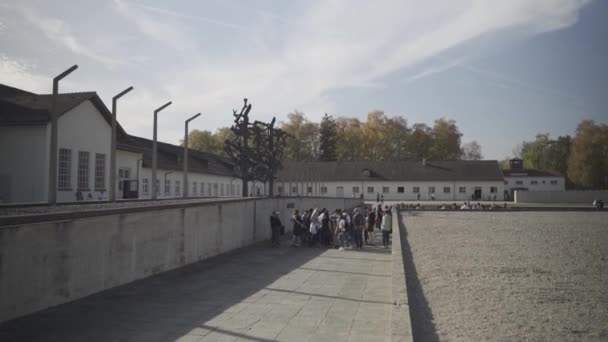 Жовтня 2022 Року Німеччина Дахау Пам Ятник Пам Яті Нацистський — стокове відео