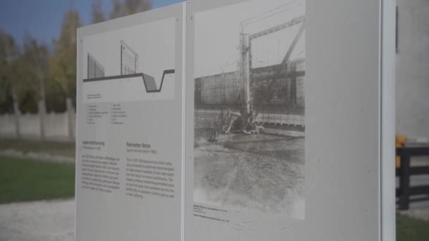 Octobre 2022 Allemagne Dachau Site Commémoratif Camp Concentration Camp Concentration — Video