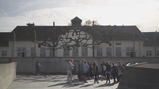 Οκτωβρίου 2022 Γερμανία Νταχάου Μνημείο Στρατοπέδου Συγκέντρωσης Ναζιστικό Στρατόπεδο Συγκέντρωσης — Αρχείο Βίντεο