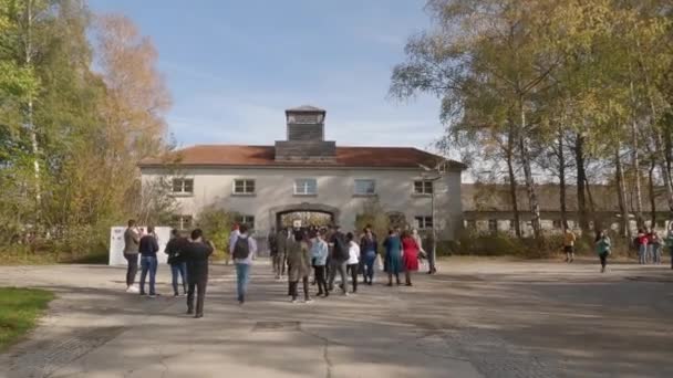 Ottobre 2022 Germania Dachau Campo Concentramento Memoriale Campo Concentramento Nazista — Video Stock