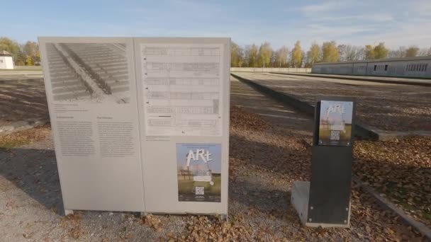 Oktober 2022 Deutschland Dachau Gedenkstätte Dachau Der Zweite Weltkrieg Todeslager — Stockvideo