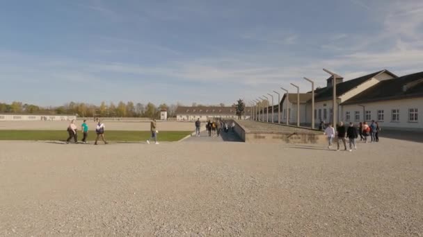 Ekim 2022 Almanya Dachau Toplama Kampı Anıtı Dachau Nazi Toplama — Stok video