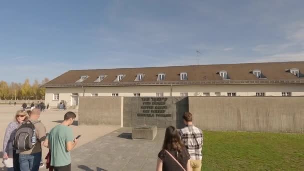 Października 2022 Niemcy Dachau Miejsce Pamięci Obozu Koncentracyjnego Nazistowski Obóz — Wideo stockowe