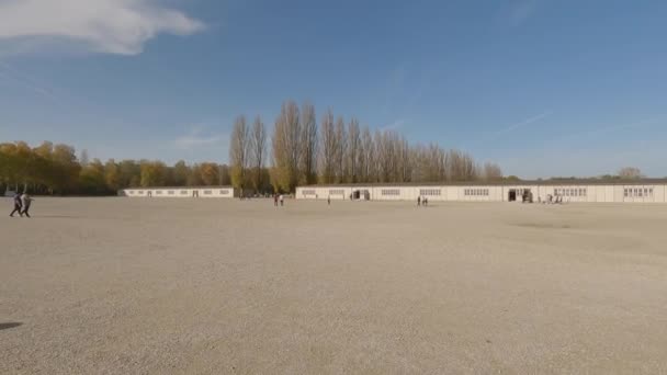 Oktober 2022 Tyskland Dachau Minnesmerket Til Konsentrasjonsleiren Dachau Nazi Konsentrasjonsleir – stockvideo