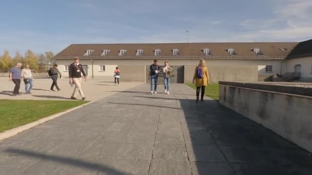 Října2022 Německo Dachau Památník Koncentračního Tábora Dachau Nacistický Koncentrační Tábor — Stock video