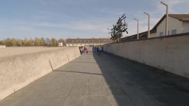 Ekim 2022 Almanya Dachau Toplama Kampı Anıtı Dachau Nazi Toplama — Stok video