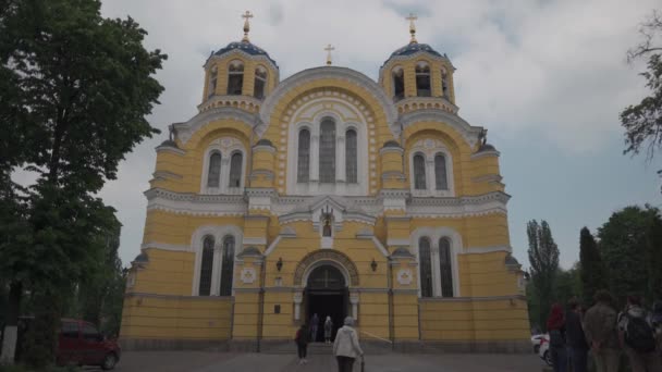Octobre 2020 Ukriana Kiev Cathédrale Saint Volodymyr Vladimirskiy Sobor Kiev — Video