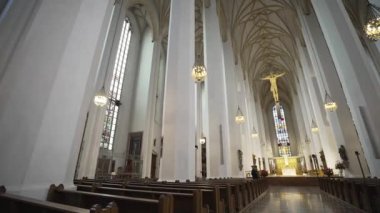  20 Kasım 2022. Münih. Almanya. Detalles del interior de la catedral de Münih. Munchen Frauenkirche. Sevgili Leydimizin katedrali. Altstadt 'ta. Deutchland 'de. Bayern. Din ve Katolik cemaati. 