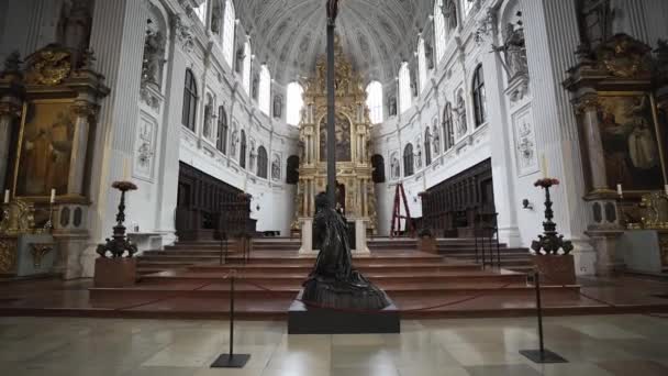 Németországba München Szent Mihály Király Téma Vallás Katolikus Hit Európában — Stock videók