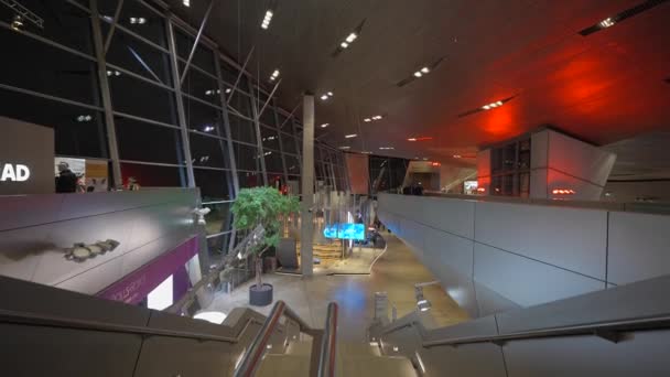 December 2022 Munich Germany Interior Bmw Welt Multifunctional Exhibition Center — Stockvideo