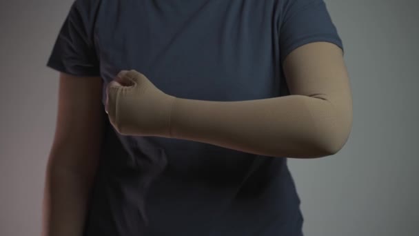 정맥류 림프절 Lymphedema 관절염 테니스 팔꿈치 혈전증 Thrombosis 지지하는 슬리브가 — 비디오