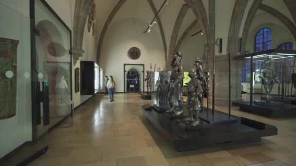 德国巴伐利亚慕尼黑Bayerisches国立博物馆2023年1月10日 巴伐利亚国家博物馆 博物馆的展品在里面慕尼黑的文化和历史 威特尔巴赫王朝 — 图库视频影像