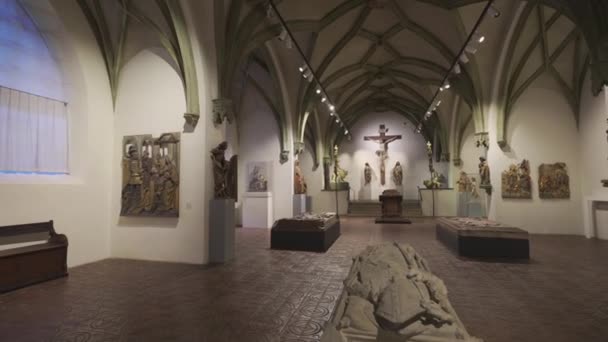 Bayerisches Nationalmuseum München Bayern Deutschland Januar 2023 Innerbayerisches Nationalmuseum Museumsausstellungen — Stockvideo