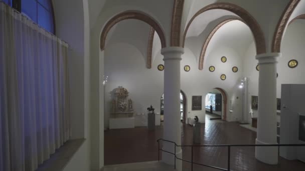 Національний Музей Байєрства Мюнхені Баварія Німеччина Січня 2023 Внутрішній Баварський — стокове відео