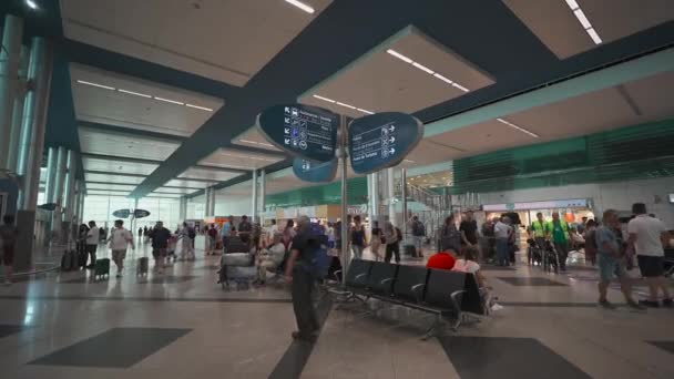 Agosto 2023 Porto Portogallo Interno Dell Aeroporto Francisco Carneiro International — Video Stock