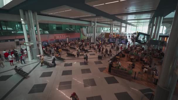 Augusti 2023 Porto Portugal Interiör Inne Aeroporto Francisco Carneiro International — Stockvideo