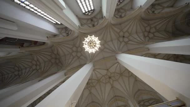 Листопада 2022 Року Мюнхен Німеччина Detalles Del Interior Catedral Munich — стокове відео