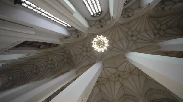 November 2022 München Tyskland Detalles Del Interior Catedral München Munchen — Stockvideo