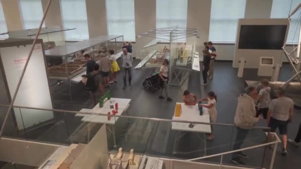 Листопада 2022 Року Німеччина Мюнхен Технологічний Музей Мюнхені Баварія Всередині — стокове відео
