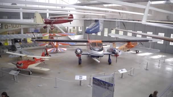 Oktober 2022 Jerman Munich Museum Jerman Flugwerft Schleissheim Dalam Bahasa — Stok Video