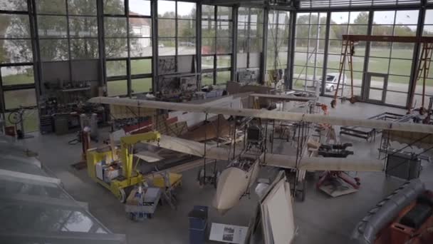 2022 박물관 Flugwerft Schleissheim 비행기 박물관 영역의 박물관 비행기와 헬리콥터의 — 비디오