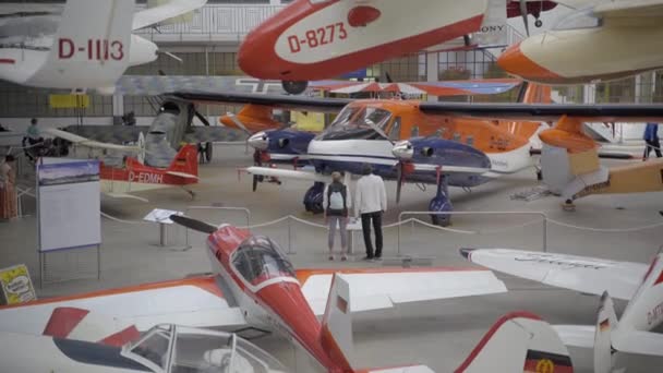 Října2022 Německo Mnichov Deutsches Museum Flugwerft Schleissheim Německé Muzeum Letadel — Stock video
