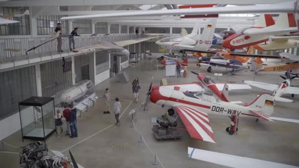 Oktober 2022 Deutschland München Deutsches Museum Flugwerft Schleißheim Deutsches Flugzeugmuseum — Stockvideo