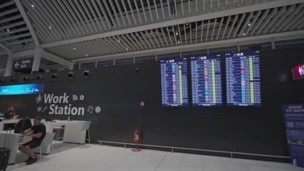 Ekim 2023 Roma Talya Aeroporto Roma Fiumicino Leonardo Vinci Nin — Stok video