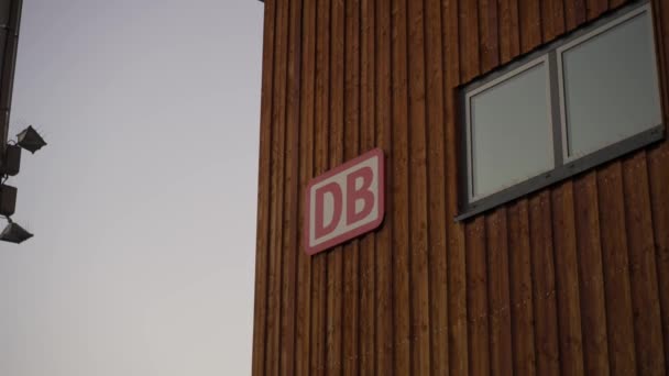 September 2023 Tyskland Bayern Stad Oberstdorf Bayerischen Landkreis Oberallgau Bahnhof — Stockvideo