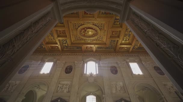 Oktober 2023 Rom Italien Basilica San Giovanni Laterano Interieur Und — Stockvideo