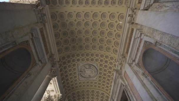 Outubro 2023 Roma Itália Basílica San Giovanni Laterano Interior Vista — Vídeo de Stock