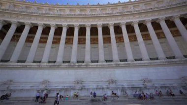 8 Ekim 2023. Roma, İtalya. Anavatanın sunağı. Venedik meydanı. Piazza Venezia Roma 'daki Campidoglio tepesinde yer alıyor. Capitoline Tepesi. Atrio della liberta. Sacrario delle bandiere. 