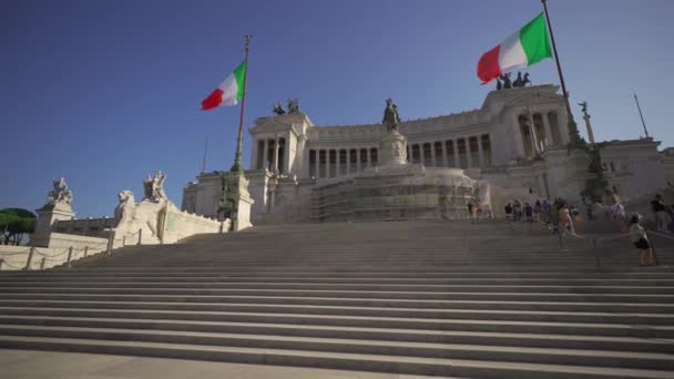 Oct 2023 Roma Italia Altar Patria Plaza Venecia Piazza Venezia — Vídeos de Stock