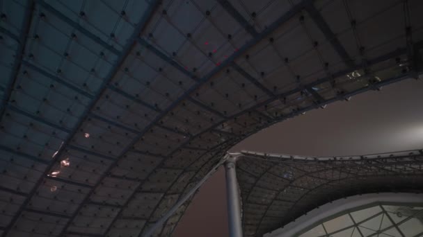 Parc Olympique Munich Allemagne Hiver Avec Neige Nuit Parc Olympique — Video