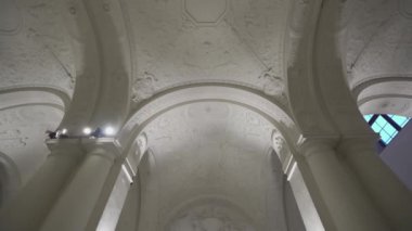 Bayerisches Ulusal Müzesi Münih, Bavyera, Almanya 10 Ocak 2023. Bavyera Ulusal Müzesi. Müze içinde sergileniyor. Münih 'te kültür ve tarih. Wittelsbach kraliyet hanedanı. 