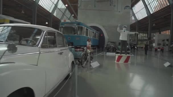 Listopada 2022 Monachium Niemcy Muzeum Deutsches Verkehrszentrum Zbiór Historycznie Znanych — Wideo stockowe