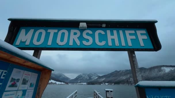 Schliersee Winter Oberbayern Schliersee Einem Schlichten Wintertag Bayerische Winterlandschaft Der — Stockvideo