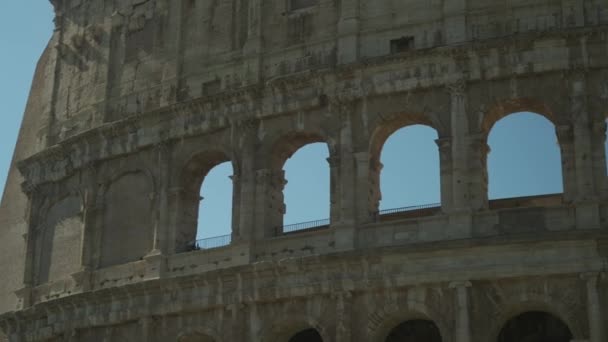 Roma Italia Colosseo Colosseo Roma Italia Famoso Monumento Romano Antico — Video Stock