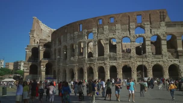Lokakuuta 2023 Rooma Italia Colosseum Tai Colosseum Roomassa Italiassa Kuuluisa — kuvapankkivideo
