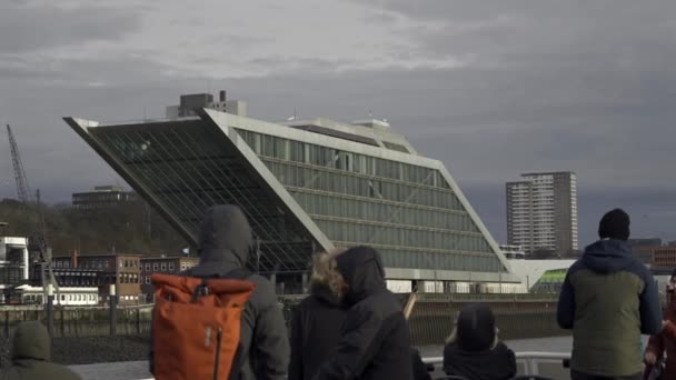 Décembre 2023 Hambourg Allemagne Architecture Moderne Dockland Immeuble Bureaux Hambourg — Video