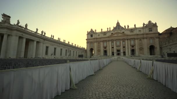 Βατικανό Ιταλία Παπική Έδρα Πόλη Του Βατικανού Άποψη Του Αγίου — Αρχείο Βίντεο