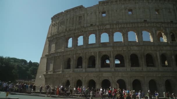Oktober 2023 Rome Italië Colosseum Colosseum Rome Italië Beroemd Oud — Stockvideo