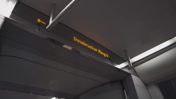 Münih Almanya Bahnhof Innsbrucker Halkası Münih Metro Aktarma Istasyonu Şehrin — Stok video