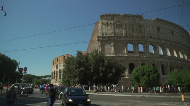 Οκτωβρίου 2023 Ρώμη Ιταλία Κολοσσαίο Κολοσσαίο Στη Ρώμη Ιταλία Διάσημο — Αρχείο Βίντεο