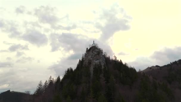Riedersteinkapelle Uber Tegernsee Riederstein Şapeli Almanya Bavyera Tegernsee Gölü Nün — Stok video