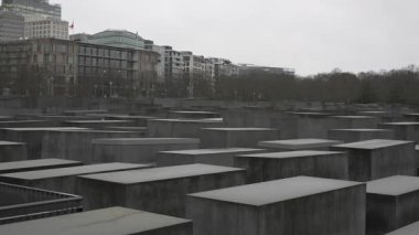  Berlin, Almanya. Denkmal kürk ermordeten Juden Avrupası 'nda Berlin, Deutschland' da ölür. Soykırım Anıtı. Soykırım kurbanlarının anısına. Öldürülen Avrupa Yahudileri Anıtı. 